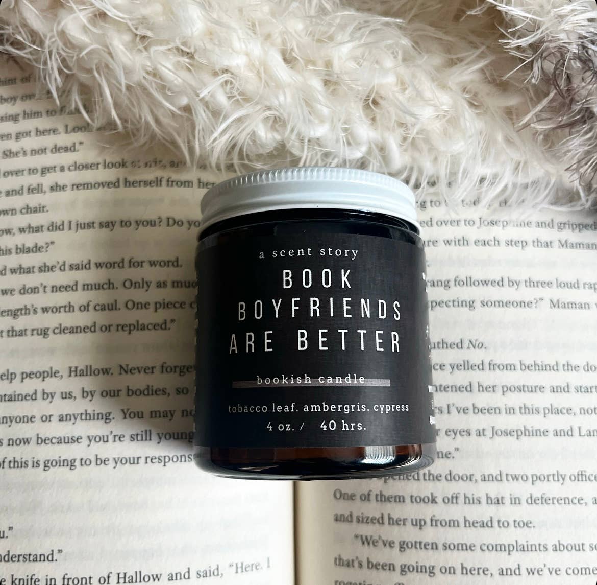 Book Boyfriends Are Better - Bookish Candle | Book Themed