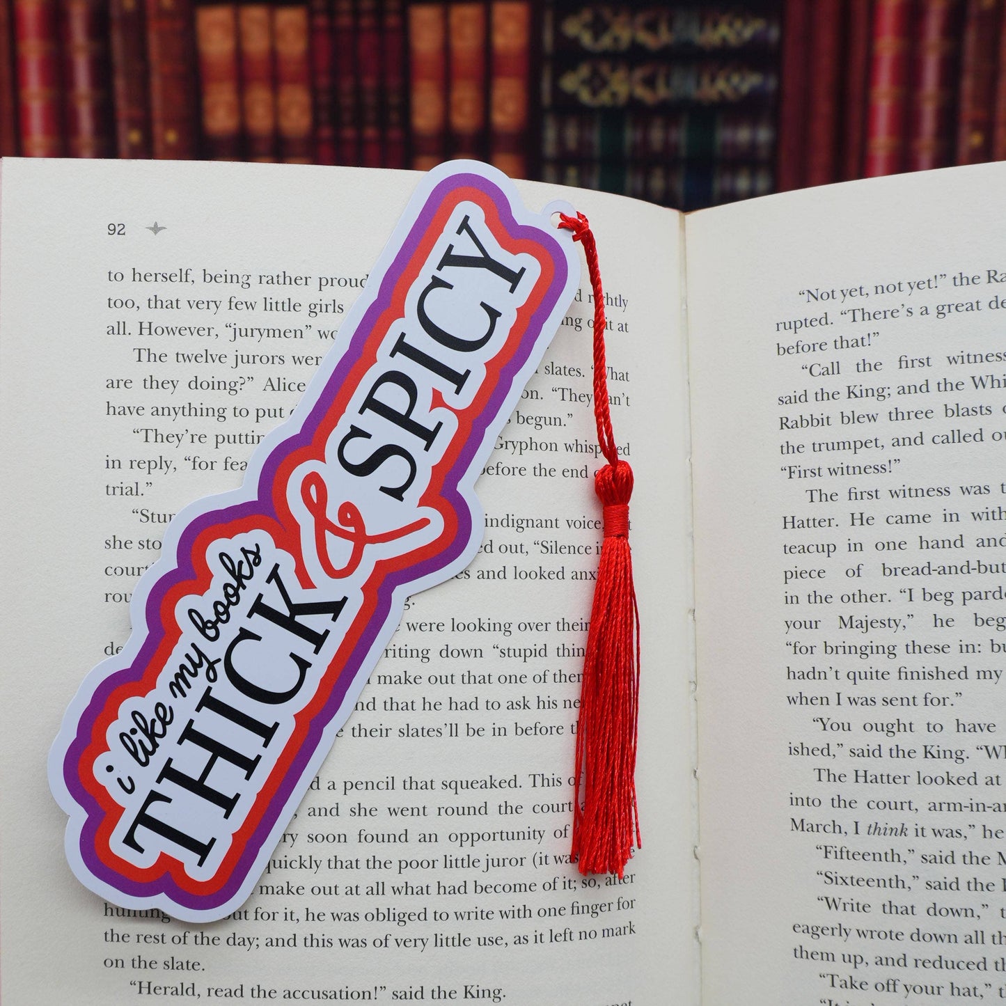 “I Like My Books Thick & Spicy” Bookmark