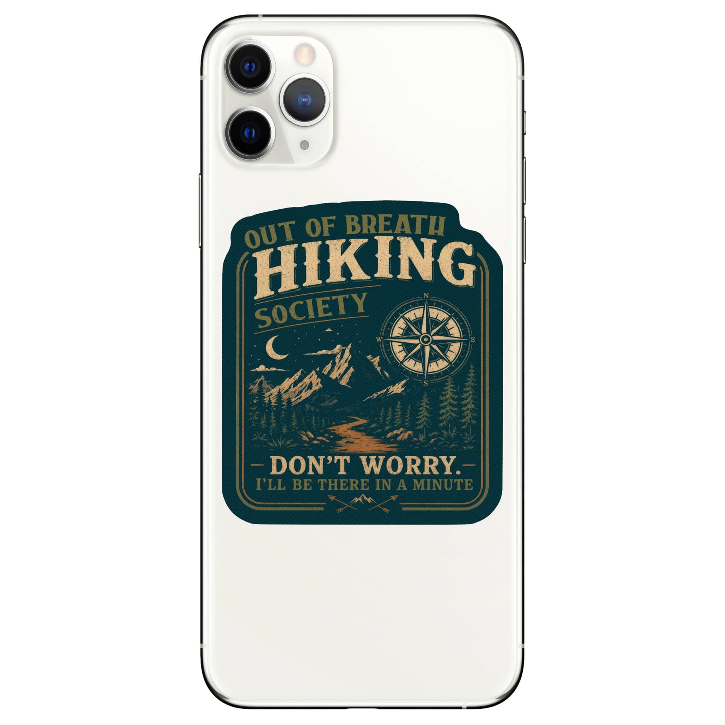 Out of Breath Hiking Society High Quality Vinyl Sticker