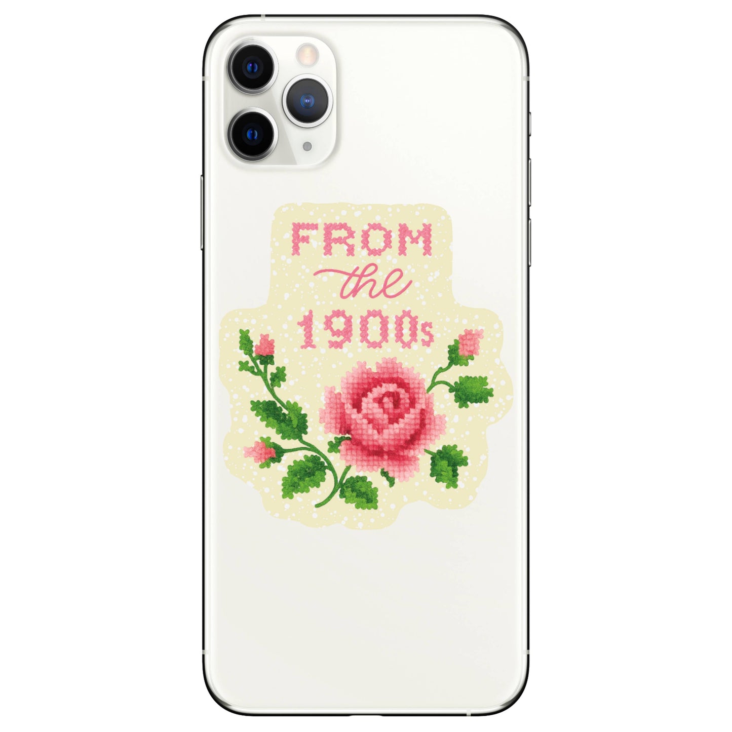 Funny Clever 1900 Cross Stitch High Quality Vinyl Sticker