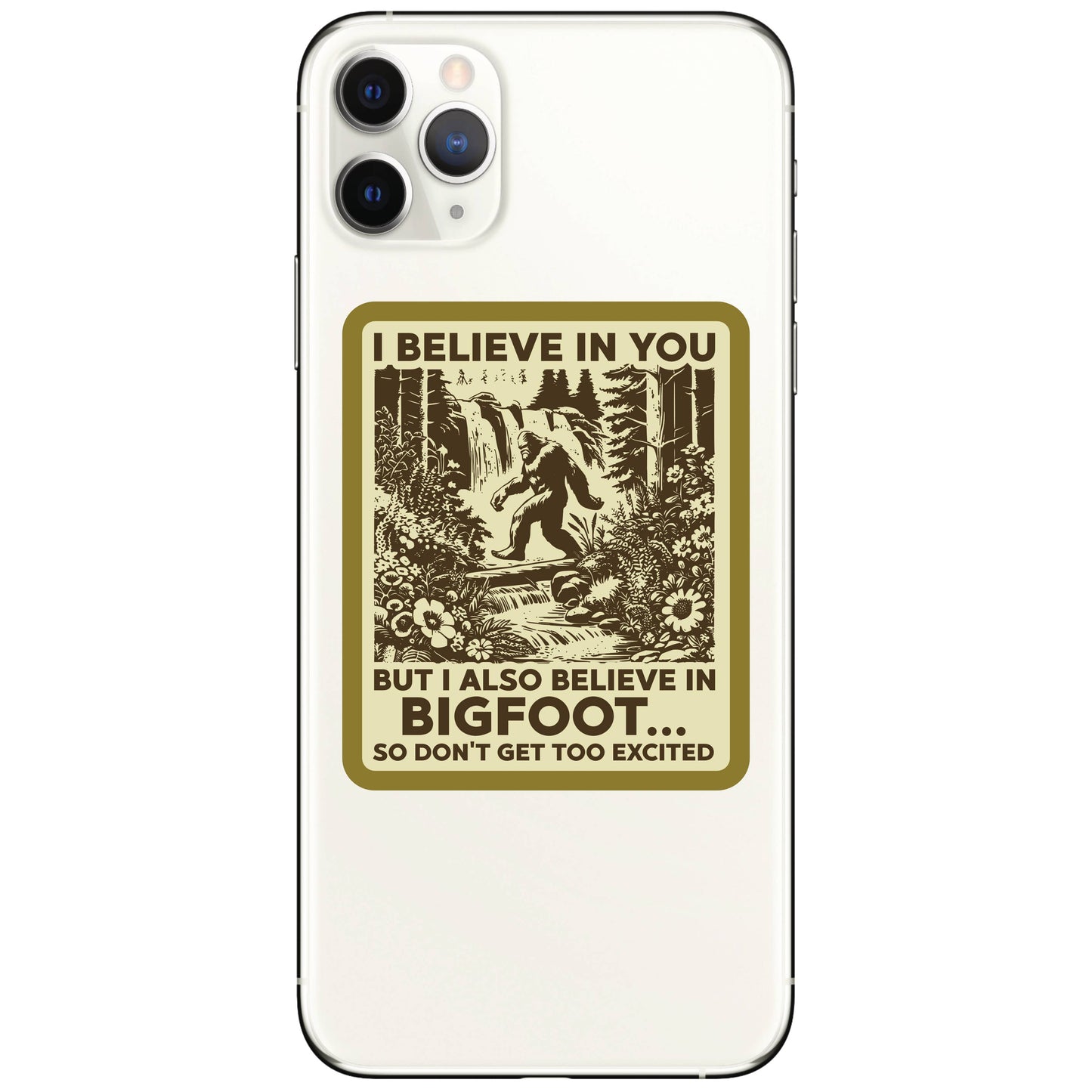Bigfoot Sarcastic Cute Cryptoid High Quality Vinyl Sticker