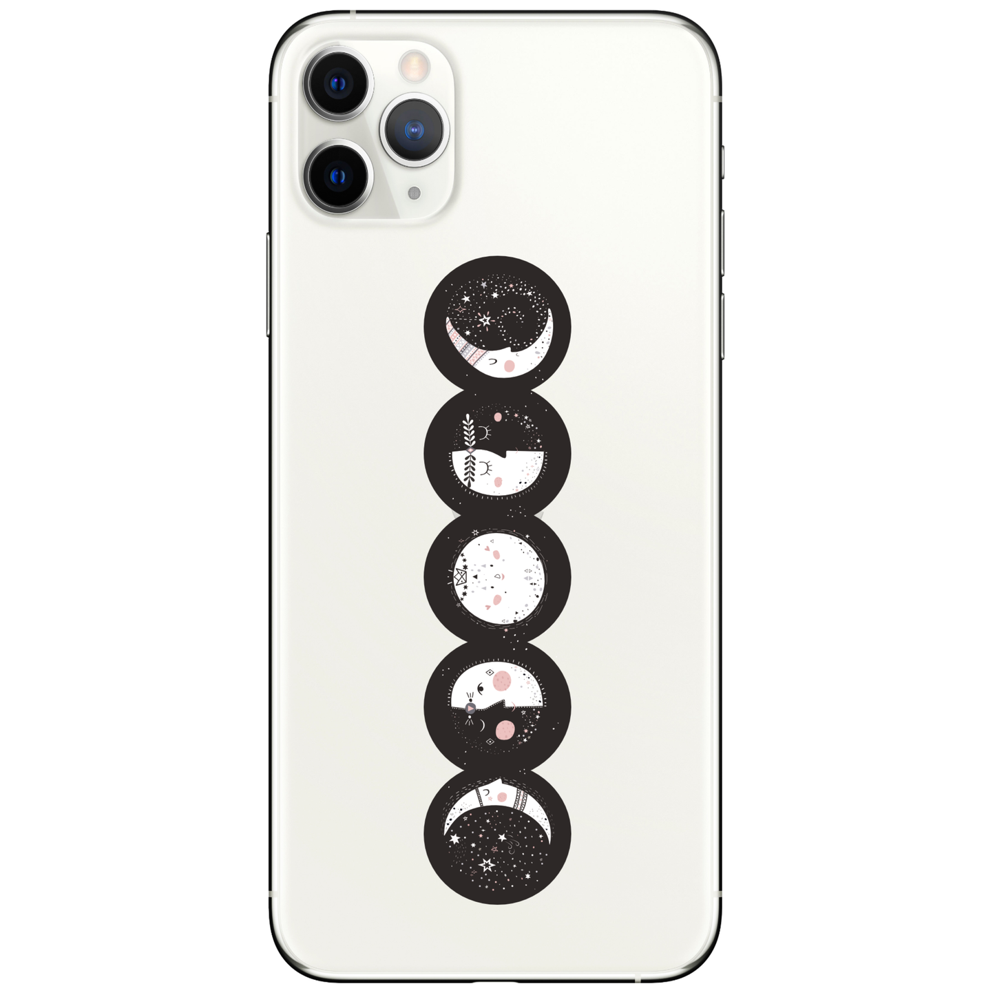 Folk Lunar Phases Moon Adorable High Quality Vinyl Sticker
