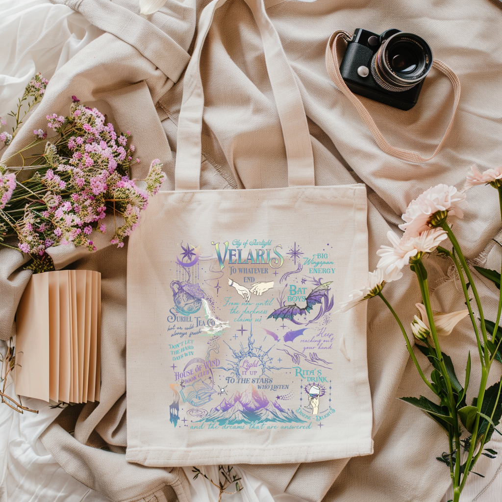 Velaris Mash Up ACOTAR Canvas Tote Bag