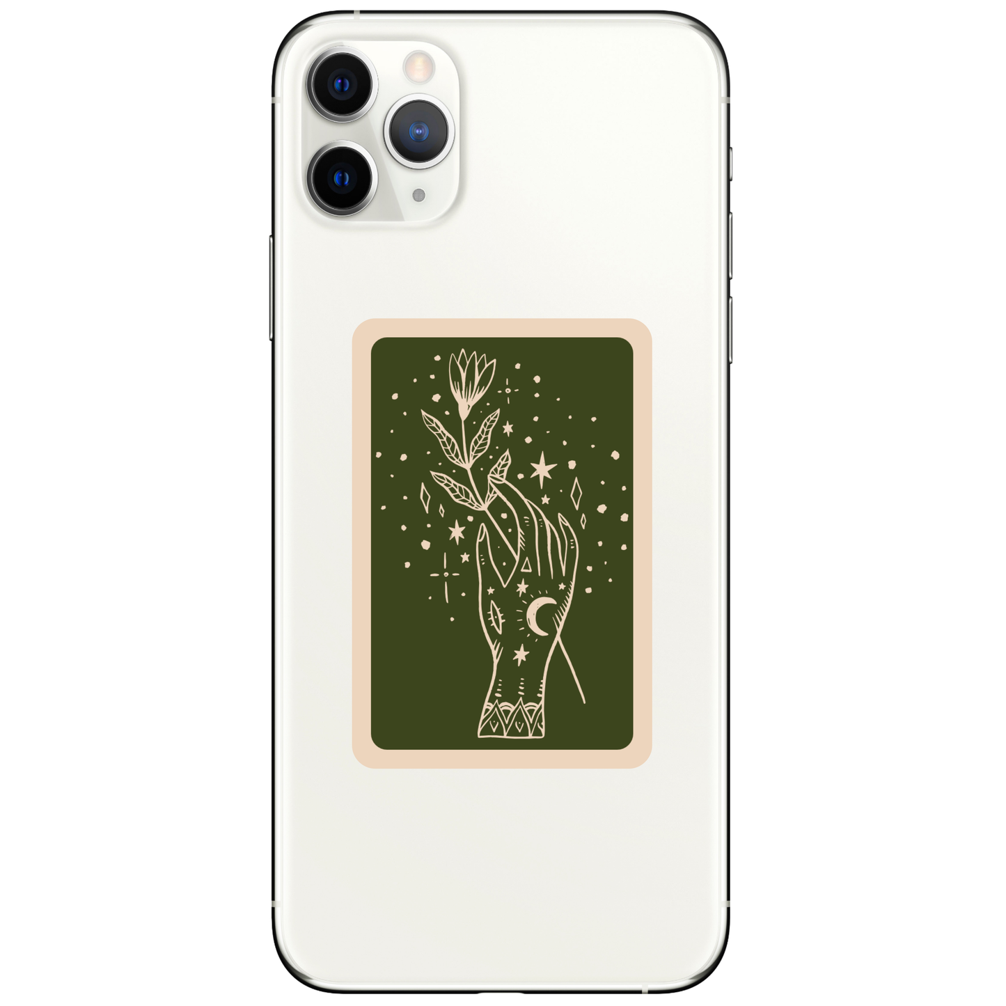 Moon Woman Magic Flower High Quality Vinyl Sticker