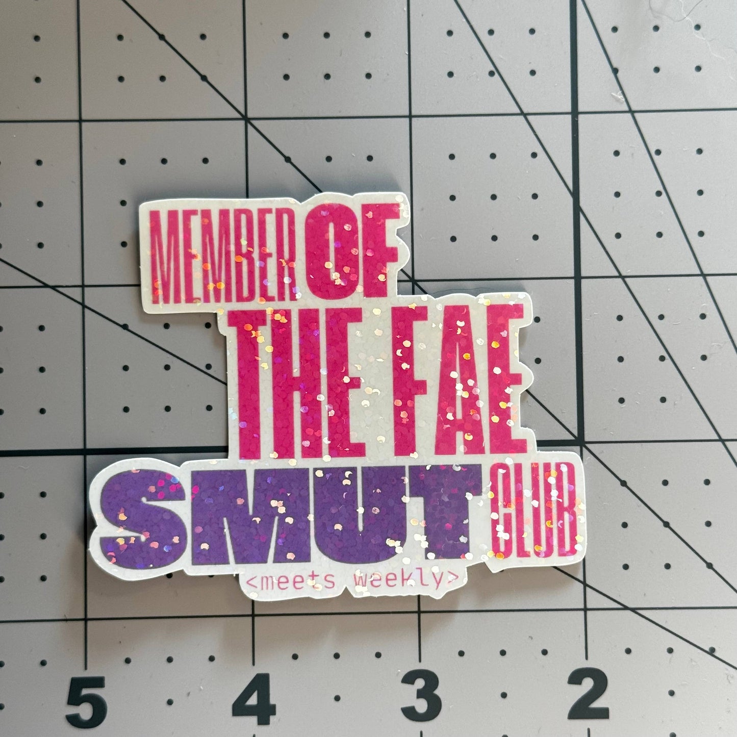 Fae Smut Club Sticker – Glitter Kindle Sticker