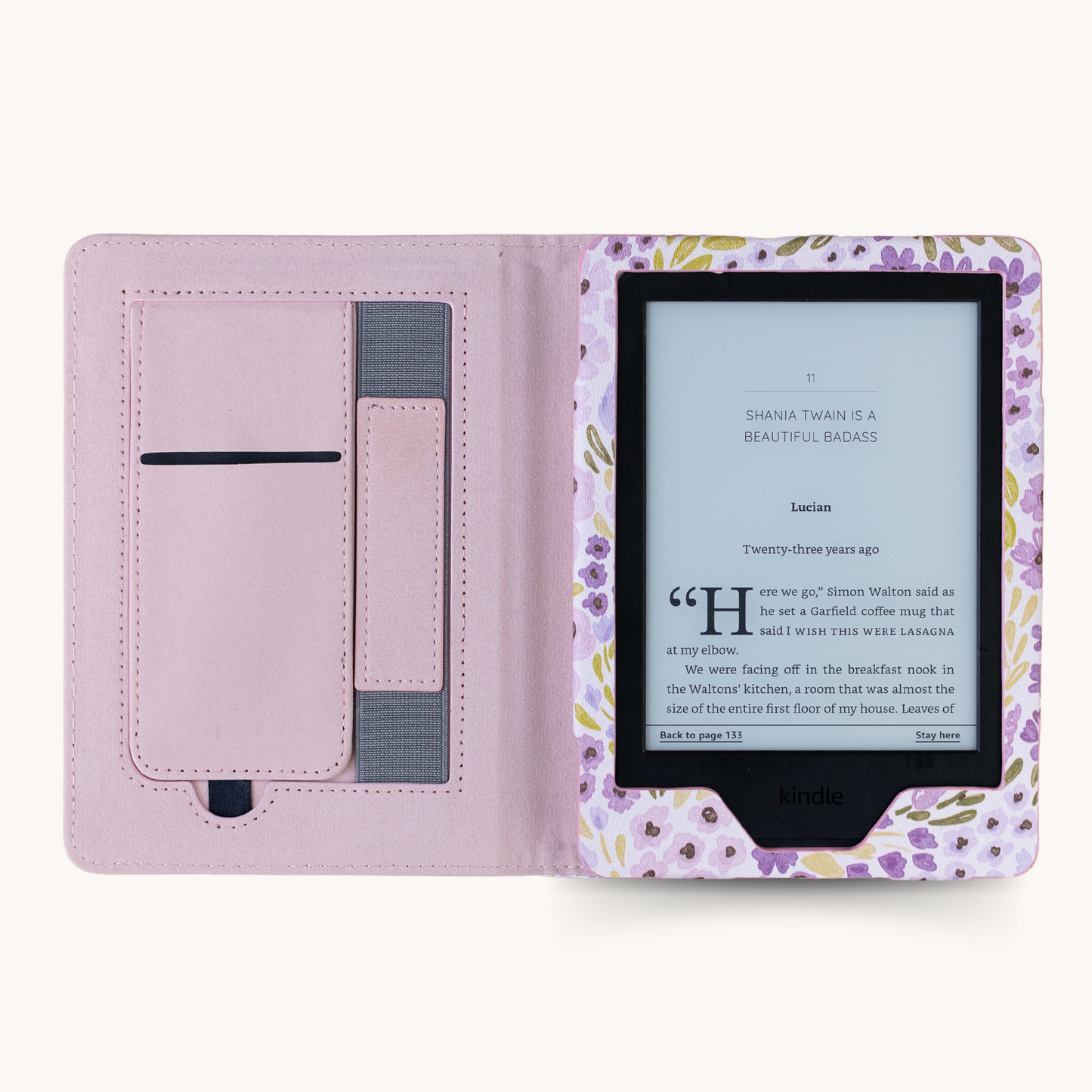 Kindle Case Lilac Floral