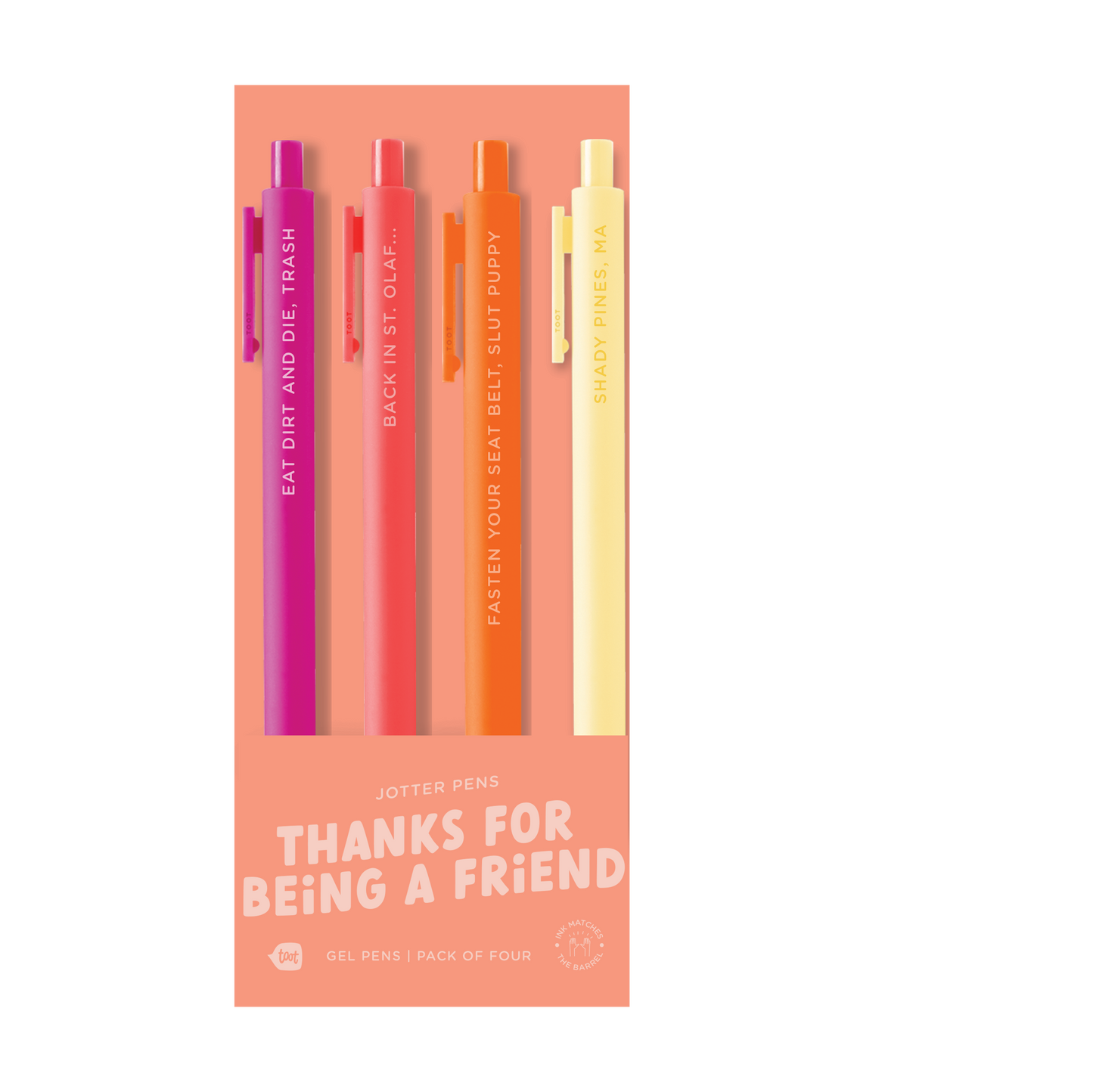 Jotter Sets 4 Pack (New Sets!!!): Thanks For Being A Friend
