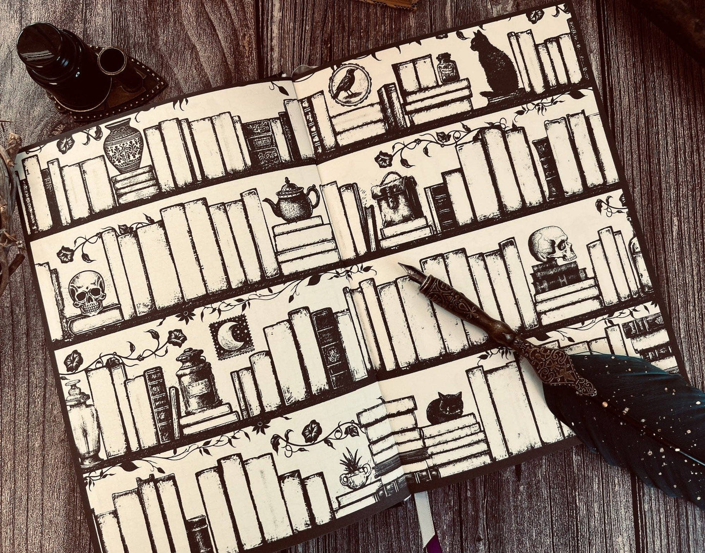 Waiting for the Night Reading Journal (Original Artwork)