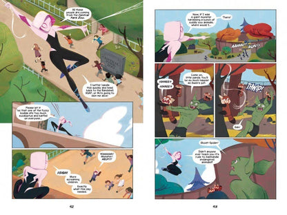 Around the Spider-Verse (Original Spider-Man Graphic Novel Anthology) by Pablo Leon, Justin A. Reynolds, Roseanne A. Brown, Penelope Rivera Gaylord, Maca Gil