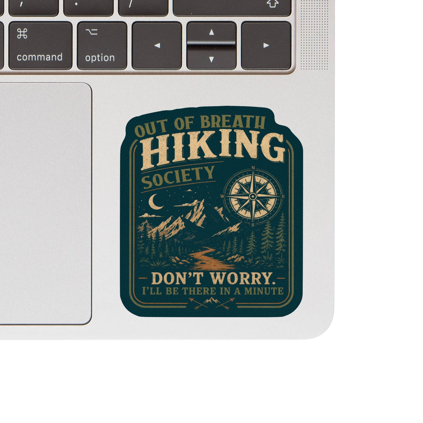 Out of Breath Hiking Society High Quality Vinyl Sticker