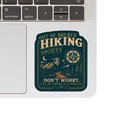 Out of Breath Hiking Society High Quality Vinyl Sticker