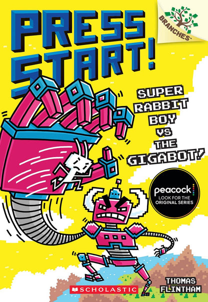 Super Rabbit Boy vs. the Gigabot!: A Branches Book (Press Start! #16) by Thomas Flintham