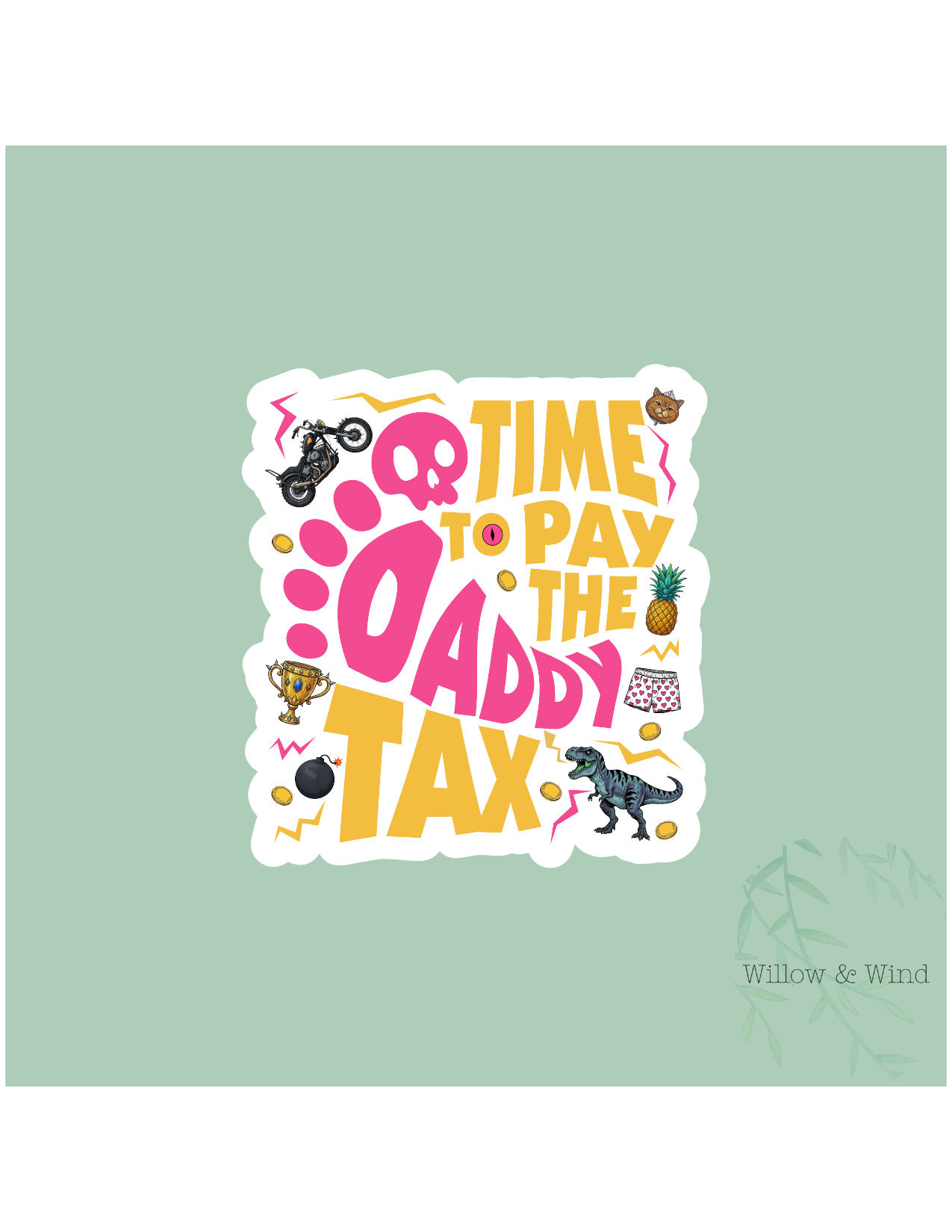 Daddy Tax - Dungeon Crawler Carl Sticker: 2 inch