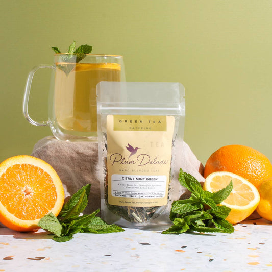 Citrus Mint Green Loose Leaf Tea: 1 oz