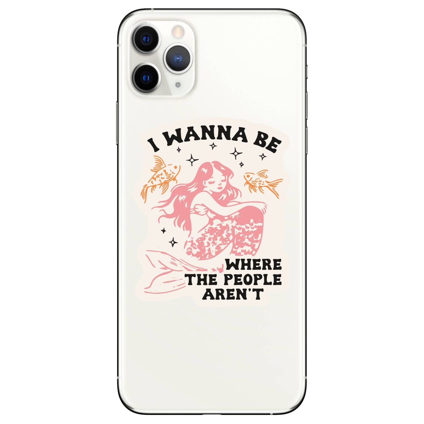 Introvert Mermaid Personality High Quality Vinyl Sticker