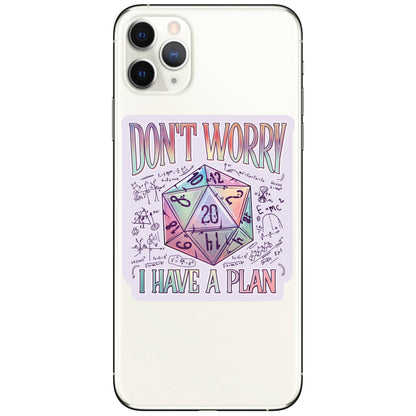 I Have a Plan Dice Game High Quality Vinyl Sticker