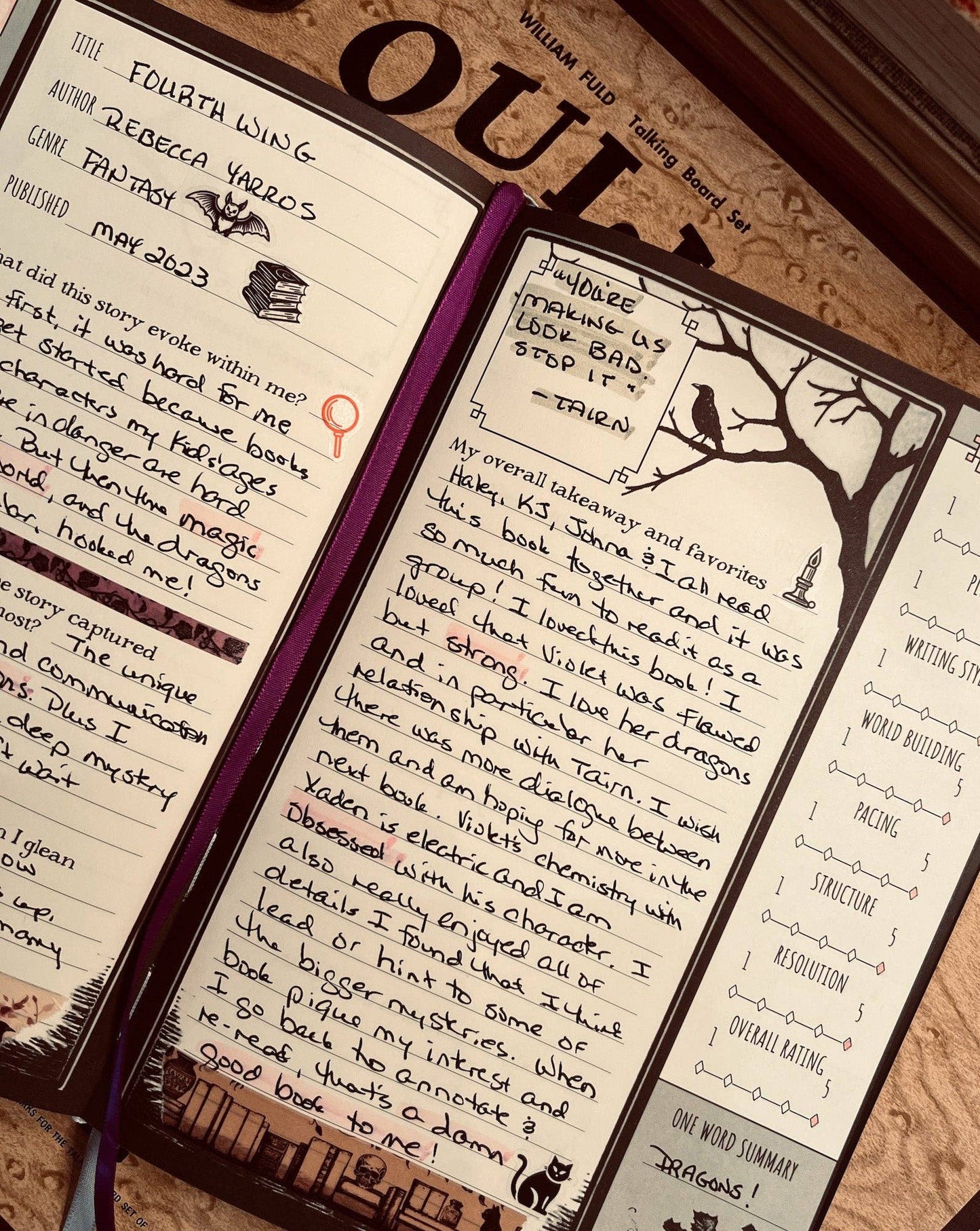 Waiting for the Night Reading Journal (Original Artwork)