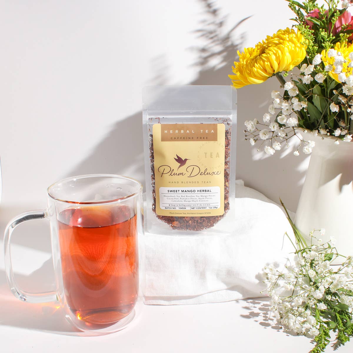 Sweet Mango Herbal Loose Leaf Tea (Maple/Mango): 1 oz