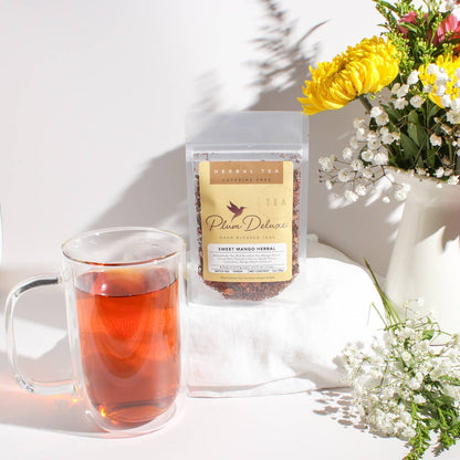 Sweet Mango Herbal Loose Leaf Tea (Maple/Mango): 1 oz
