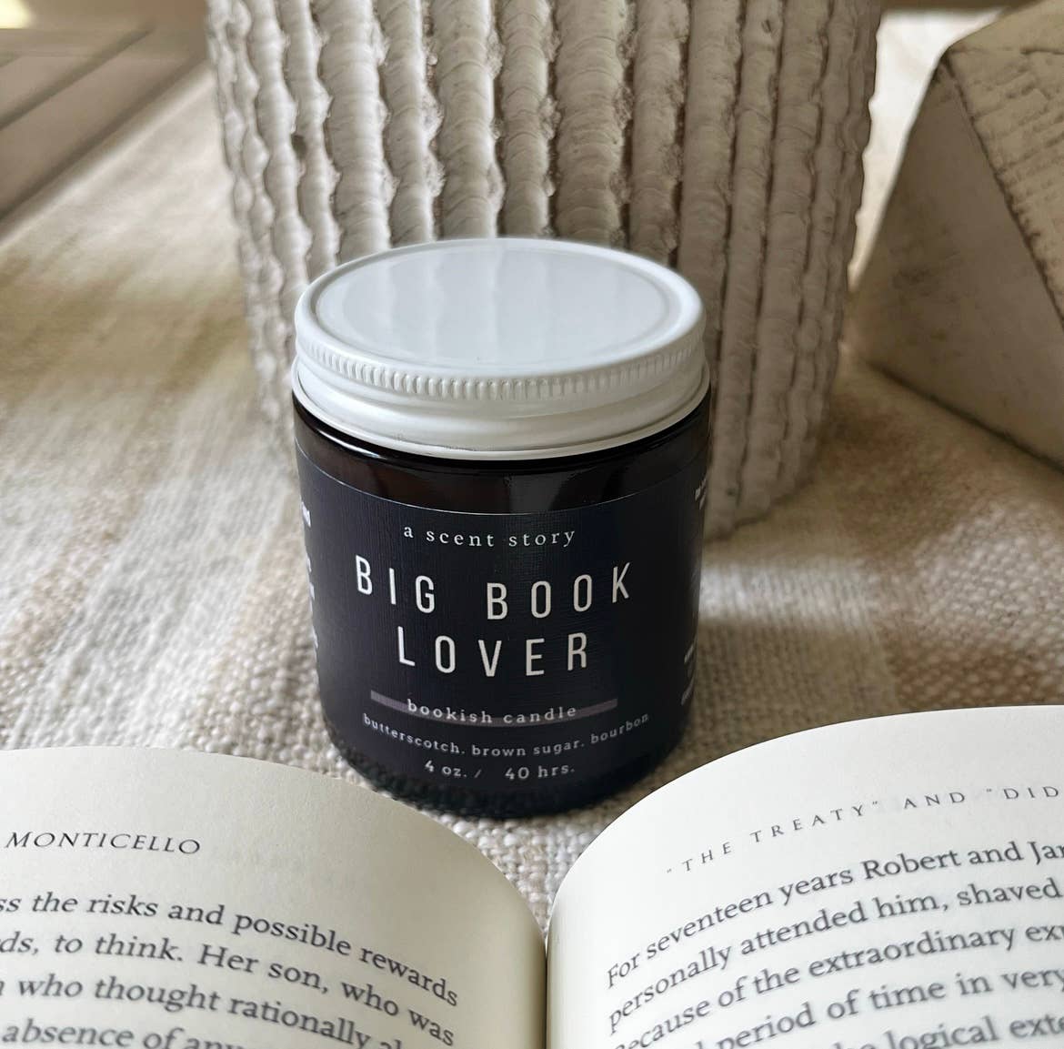 Big Book Lover | Bookish Candle | Soy Wax, 4 oz: 4 oz