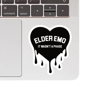 Elder Emo Gen X Millennial Music High Quality  Vinyl Sticker