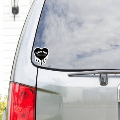 Elder Emo Gen X Millennial Music High Quality  Vinyl Sticker