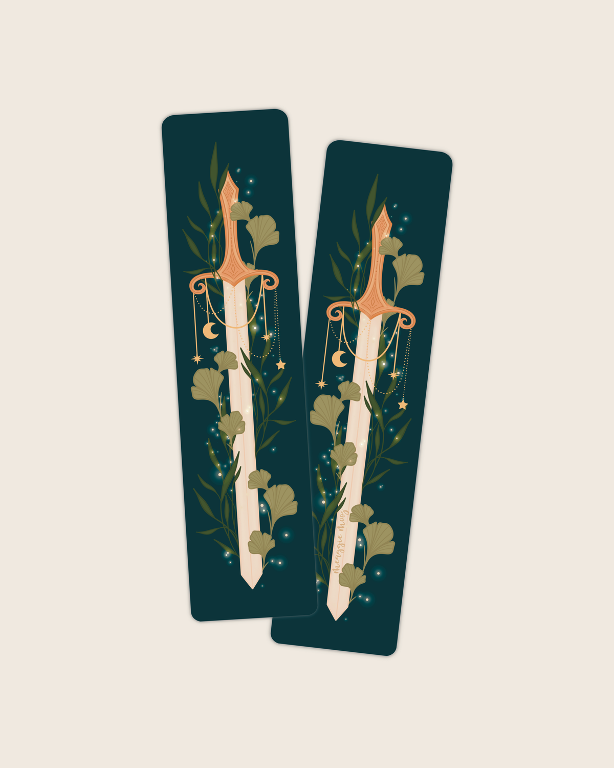 Star Sword 2x8 Bookmark | Celestial Fantasy Bookmark 
