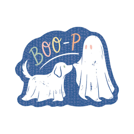 Halloween Boop Ghost Dog Humor High Quality Vinyl Sticker
