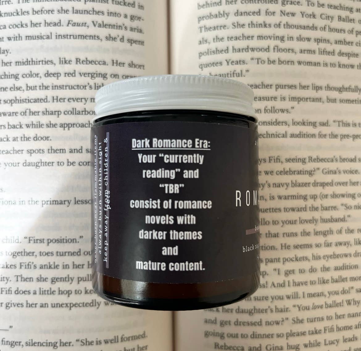 Dark Romance Era -  Bookish Candle | Book Themed Candle