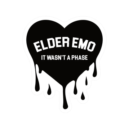 Elder Emo Gen X Millennial Music High Quality  Vinyl Sticker