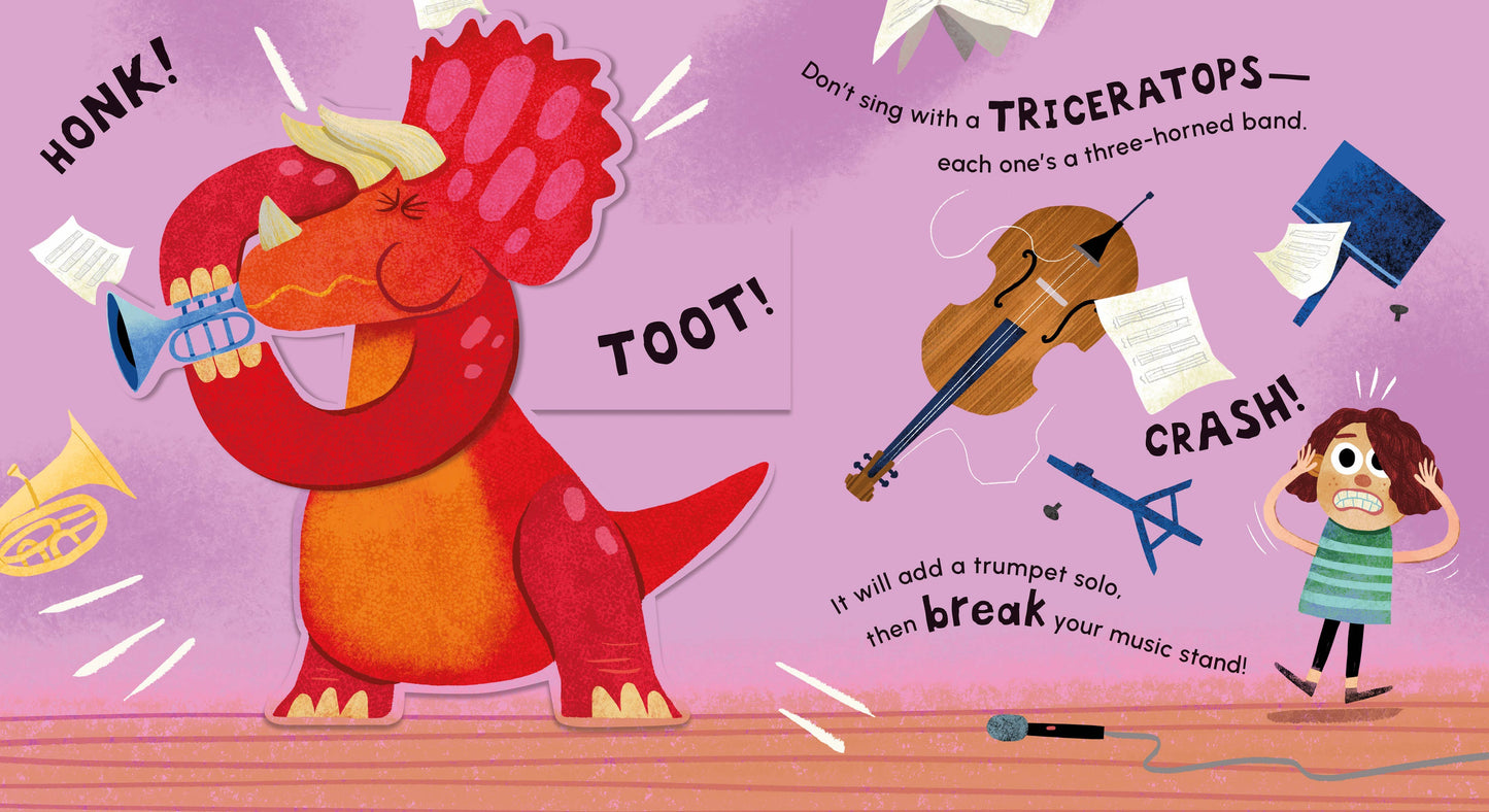 Don't Ever Take a T-Rex out for Tea: A Dino-Mite Pop-Up Book by Harriet Evans, Michael Slack