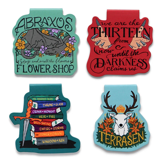 Throne of Glass Magnetic Bookmarks (4-Pack)