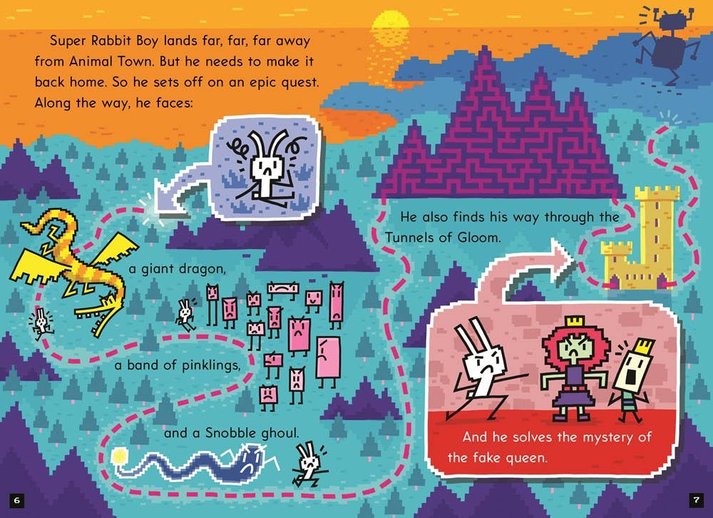 Super Rabbit Boy vs. the Gigabot!: A Branches Book (Press Start! #16) by Thomas Flintham