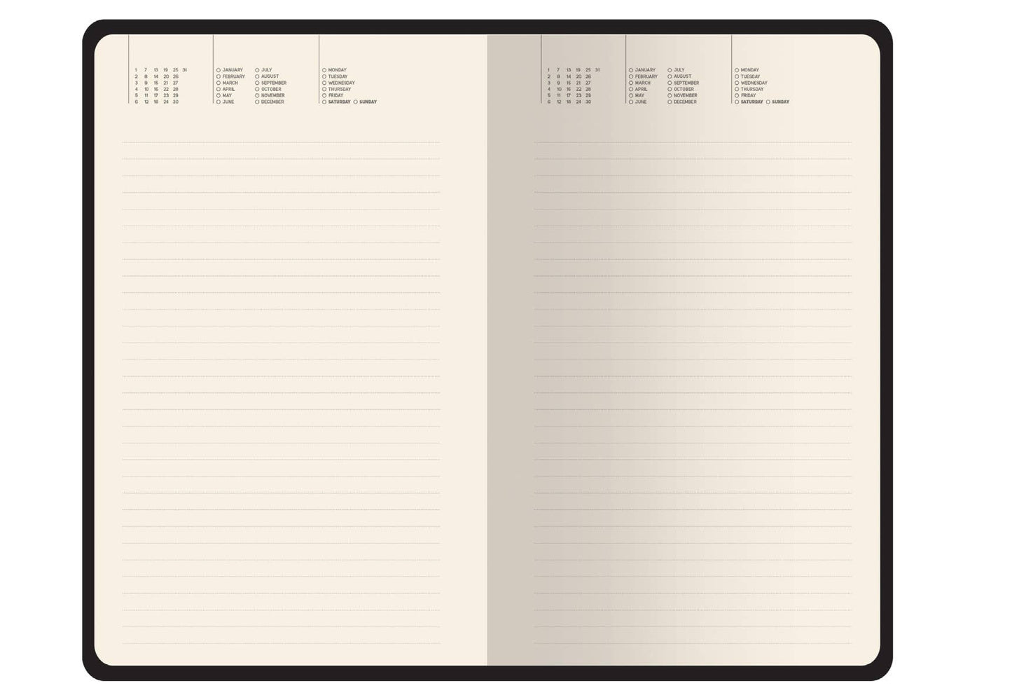 A5 Vegan Leather Daily Planner - Coral