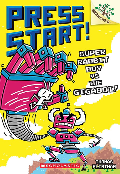 Super Rabbit Boy vs. the Gigabot!: A Branches Book (Press Start! #16) cover image