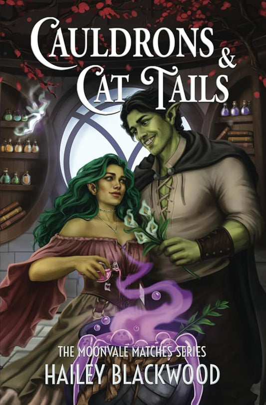 Cauldrons and Cat Tails: A Cozy Fantasy Romance (Moonvale Matches) cover image