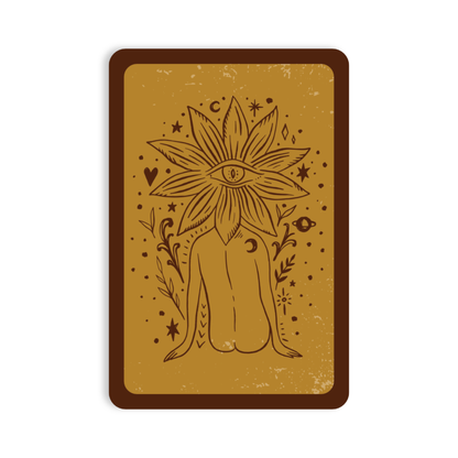 Flower Woman Magic Mystic Nature High Quality Vinyl Sticker