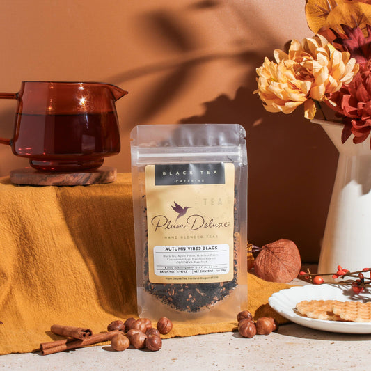 Autumn Vibes Cinnamon Hazelnut Loose Leaf Black Tea: 1 oz