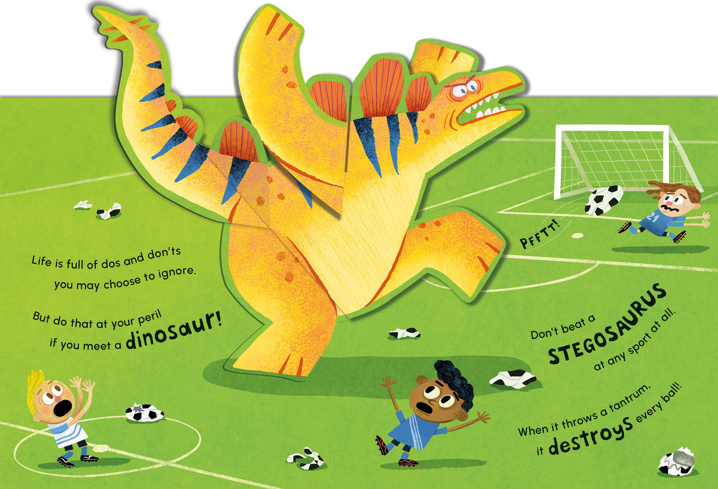 Don't Ever Take a T-Rex out for Tea: A Dino-Mite Pop-Up Book by Harriet Evans, Michael Slack