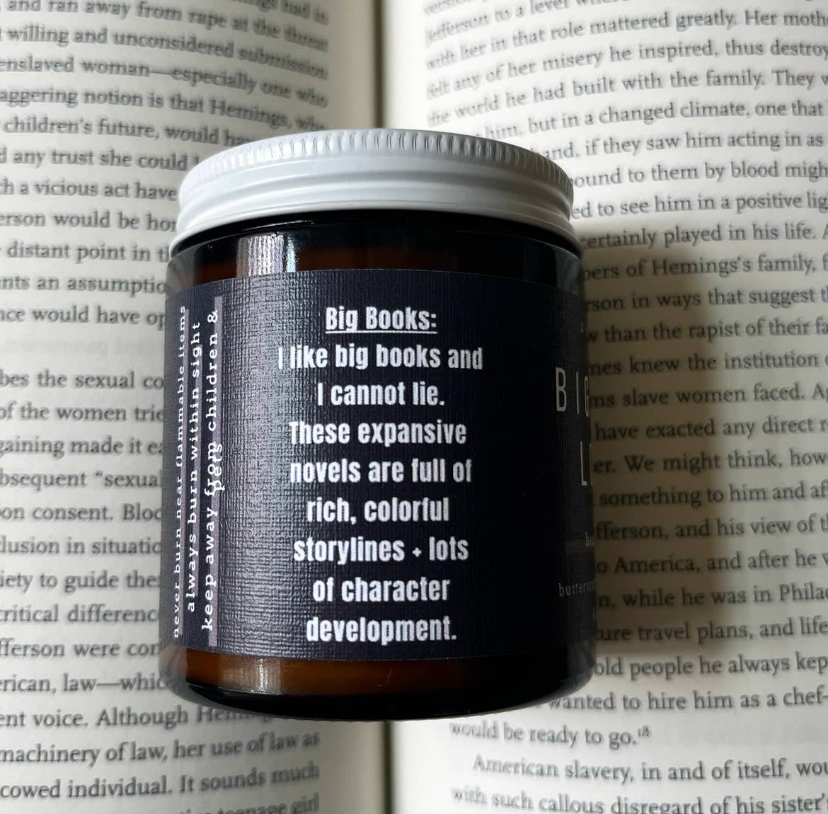 Big Book Lover | Bookish Candle | Soy Wax, 4 oz: 4 oz
