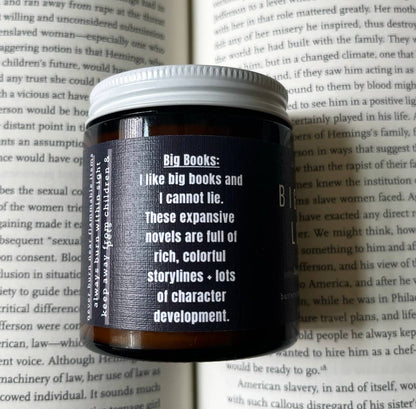Big Book Lover | Bookish Candle | Soy Wax, 4 oz: 4 oz