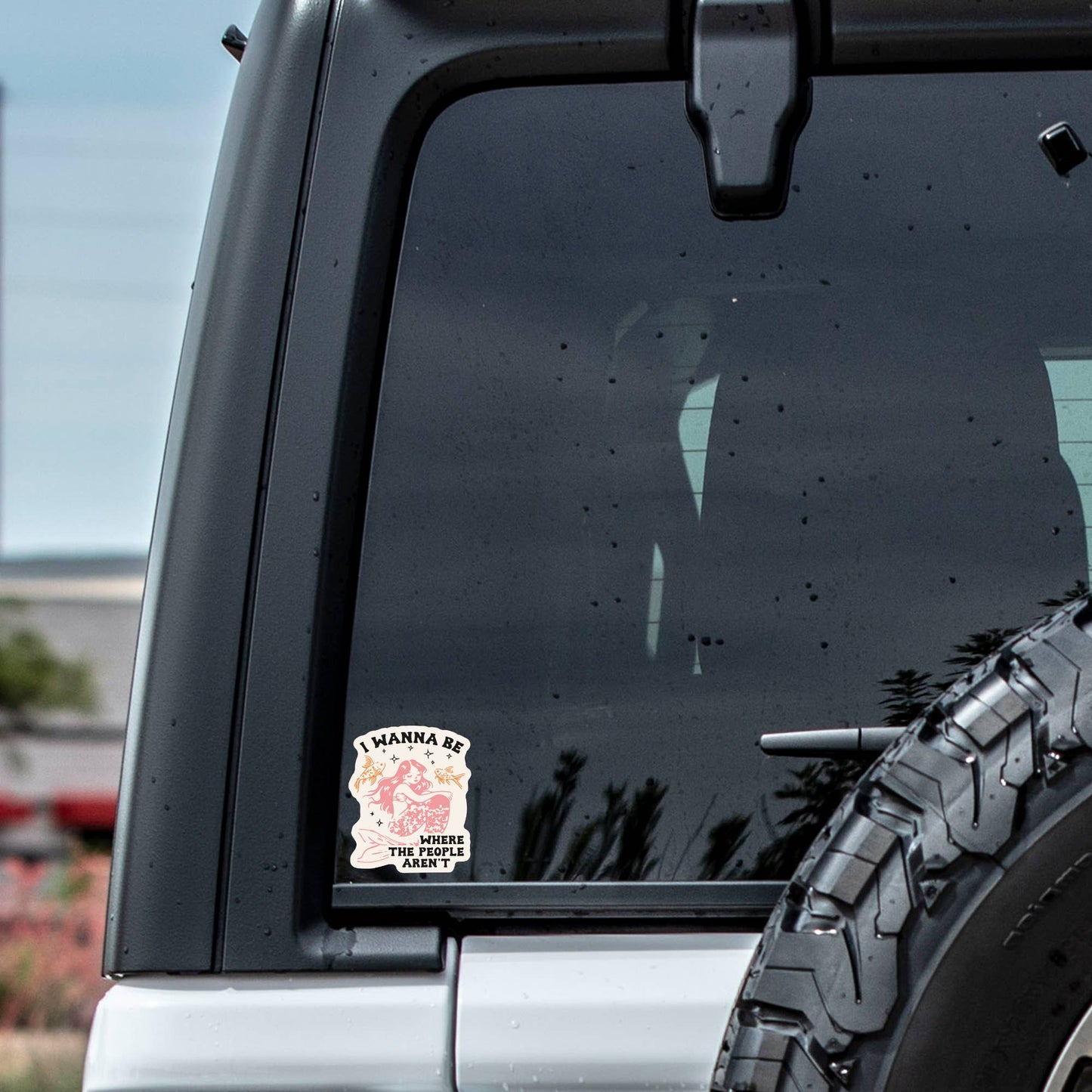 Introvert Mermaid Personality High Quality Vinyl Sticker