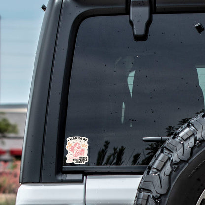 Introvert Mermaid Personality High Quality Vinyl Sticker