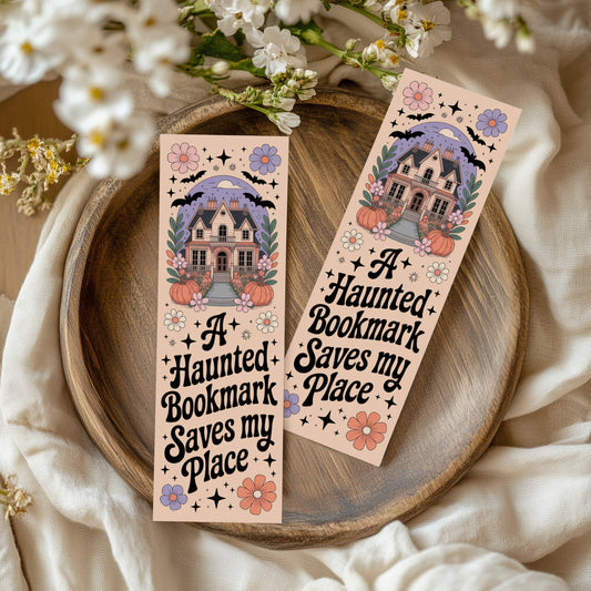 Cottagecore Halloween Bookmarks: Haunted Bookmark
