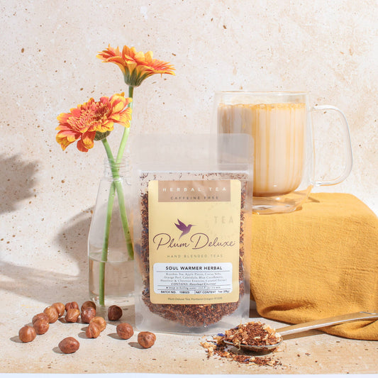 Soul Warmer Herbal Loose Leaf Tea Chestnut Nutty Caramel: 1 oz