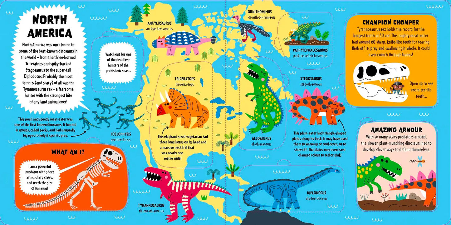 Lonely Planet Kids My First Lift-the-Flap Dinosaur Atlas: Contains Over 50 Flaps to Lift by Lonely Planet