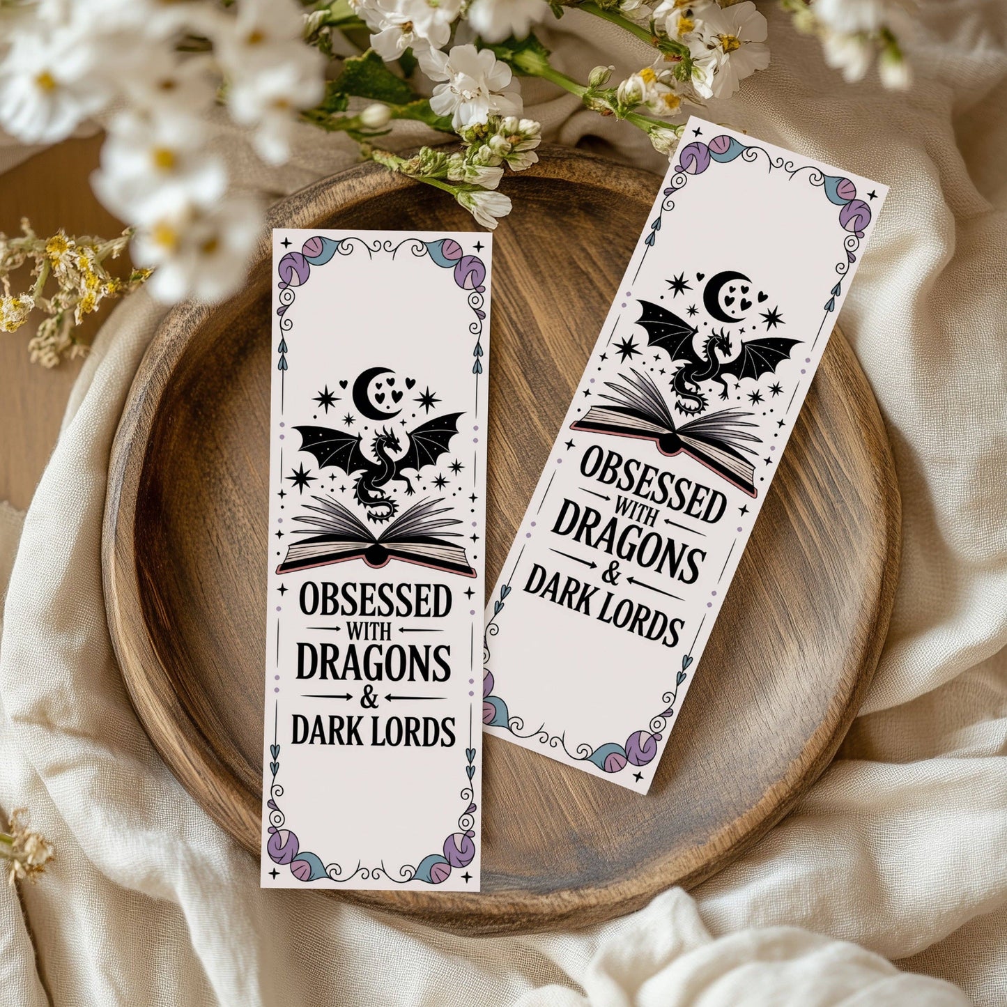 Romantasy Bookmarks: Obsessed with Dragons