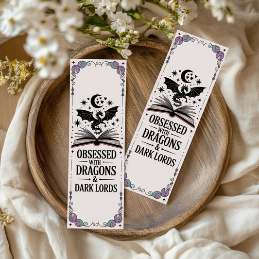 Romantasy Bookmarks: Obsessed with Dragons