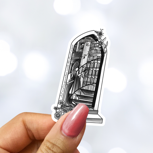 Ink and Imagination Portal to Magic Hand Drawn Sticker
