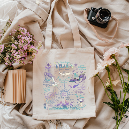 Velaris Mash Up ACOTAR Canvas Tote Bag
